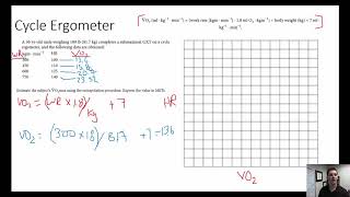 Estimating VO2max with Sub max cycle ergometer test [upl. by Yeldua170]