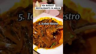 10k BUDGET RESTAURANTS IN ABUJA cc Seeabuja abuja trending trendingshorts viralvideo nigeria [upl. by Lertnek538]