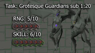 Grotesque Guardians sub 120 guide  Max and Budget setup Combat Achievements Series [upl. by Hadwin]