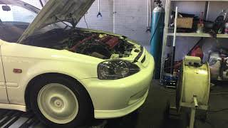 EK9 Civic Type R B16B Vtec dyno [upl. by Elisabet27]