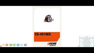 360° View of the Echo CS4510ES Chainsaw [upl. by Holzman855]