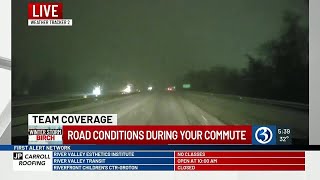 VIDEO Road conditions deteriorate in southeastern CT [upl. by Clerk]