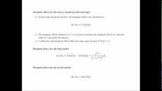 Probit and Logit Models [upl. by Nolaf]