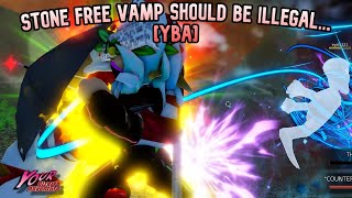 YBA Stone Free Vamp is ILLEGAL [upl. by Jeramie]