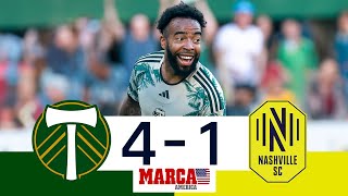 Timbers win at Providence Park I Portland 41 Nashville I Highlights and goals I MLS [upl. by Ainelec]