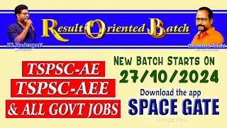 TSPSC AEAEE CIVIL  New Batch Starts on  27102024  SPACE EngineeringAcademy [upl. by Lienahs]