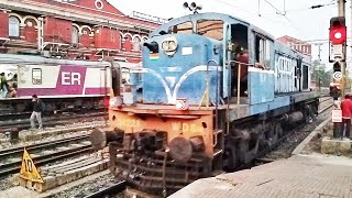 WDS6 diesel locomotive Indian Railways Shunting operations at Sealdah station [upl. by Charline441]