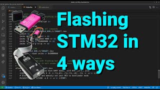 Flashing STM32 with STLINK JLINK and UART Bootloader cross platform  VIDEO 44 [upl. by Ranchod85]