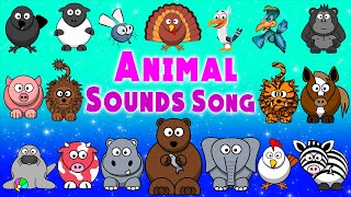 Animal Sounds Song  Animal Songs for Toddlers  LittleKidsTV [upl. by Tips]