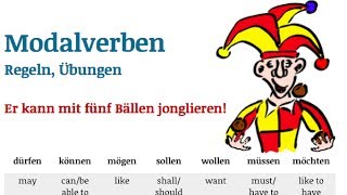 Free German grammar modal verbs  Modalverben  Teil 1 [upl. by Kuhlman92]