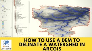 How to use a DEM to delineate a WatershedBasin in ArcGIS [upl. by Trauts]