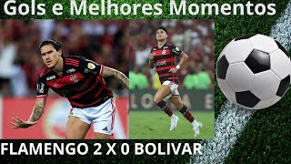 Flamengo 2 x 0 Bolivar  Melehores Momentos [upl. by Ilyse]