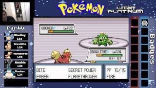 Pokemon Light Platinum Lets Play Pt 9 Grass Gym Leader Esmerelda WTF Was I Doing Again 0o [upl. by Yendroc]