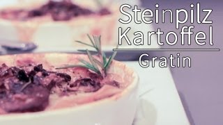 Rezept  SteinpilzKartoffelgratin Red Kitchen  Folge 198 [upl. by Ventura110]