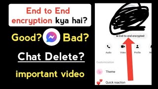 Messenger end to end encryption ka matlab kya hai  End to end encryption messenger turn off [upl. by Ailehpo]