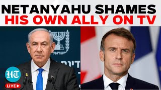 Netanyahu Fumes At Macron Over Arms Embargo Appeal Israel Fighting On 7 Fronts  Hezbollah  Iran [upl. by Av557]