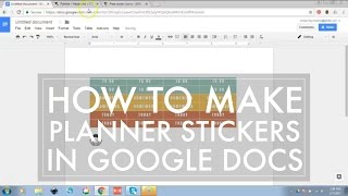 How to Make Planner Stickers  Easy Sticker Making with Google Docs  516vlogs [upl. by Esilram708]