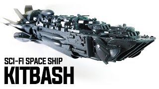 KITBASH SCIFI SPACE SHIP HOW TO [upl. by Limaj199]