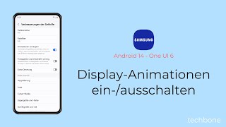 DisplayAnimationen einschalten oder ausschalten  Samsung Android 14  One UI 6 [upl. by Lori]