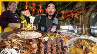 Halal Chinese Muslim Street Food in Kyrgyzstan 🇰🇬 Karakol Dungan Market  Exotic Homemade Food [upl. by Su]