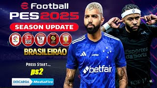 NOVO PES 2024 PS2 ISO DOWNLOAD 100 ATUALIZADO BOMBA PATCH RUMO ESTRELADO AETHERSX2 PCSX2 PSP OPL [upl. by Sothena]