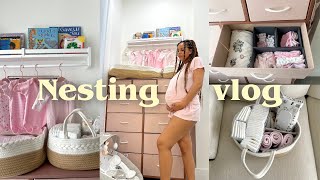 Nest with me for baby 🌷 Organizing and newborn prep at 35 weeks pregnant [upl. by Amye]