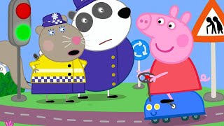 Peppa Learns To Drive 🚨  Peppa Pig Official Full Episodes [upl. by Ahsetan451]