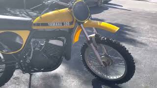 1973 Yamaha SC500  Running video [upl. by Irod]