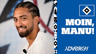 MOIN MANU  Interview und der erste Tag von Neuzugang Immanuel Pherai beim HSV [upl. by Fionnula]