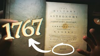 Extremely Old 1767 Astronomy Book from the 1700s  ASMR Whisper [upl. by Randal572]