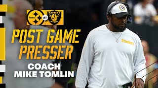 Coach Mike Tomlin Postgame Press Conference Week 6 at Raiders  Pittsburgh Steelers [upl. by Gusba620]