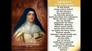 Aspirations of St Mary Euphrasia [upl. by Rafaelle]