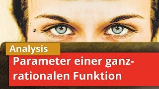 Parameter einer ganzrationalen Funktion bestimmen  mehrparametrige Funktionenscharen [upl. by Lewanna]