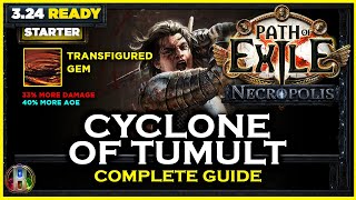 PoE 324 LEAGUE STARTER  CYCLONE OF TUMULT SLAYER  PATH OF EXILE NECROPOLIS  POE BUILDS [upl. by Tarrant]