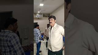 Actor srikanth garu meets sensational director krishnavamsi garu at khadgam rerelease movie [upl. by Relyc301]