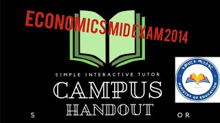 economics mid exam for freshman students  campus handout [upl. by Thordis873]