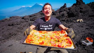 I Ate the World’s Only Volcano Pizza 🍕 [upl. by Ahsenor]