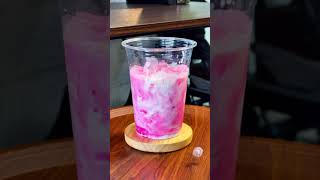 thai pink milk cocoa 😋thaipinkcocoa cocoa pinkmilk shorts trendingshortsackdrinkshortsrecipe [upl. by Yhtac]