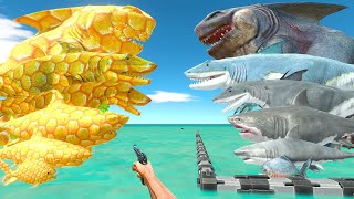 FPS Avatar Rescues King Shark Evolution and Fights Honey Itself  Animal Revolt Battle Simulator [upl. by Sperling]