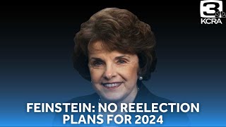 Dianne Feinstein says she will not run for reelection in California US Senate race [upl. by Ayhay]