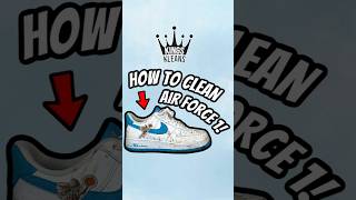 HOW TO CLEAN AIR FORCE 1s LIKE A PRO ✅🔥 SUBSCRIBE FOR TIPS AND TRICKS 👟 [upl. by Zelma]