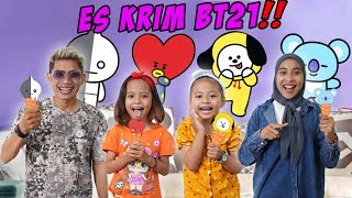 BERBURU ES KRIM BT21 YANG VIRAL UNTUK BUKA PUASA‼️ WOW KITA BORONG SEMUANYA‼️😱 [upl. by Retsevel]