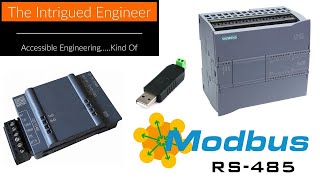 Siemens 1200 PLC  Modbus RS485 Communication With Slave Simulator [upl. by Ahtelat928]