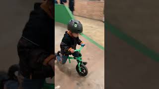 Rohan at North shore bike Park 😊 bike bikeride cutebaby [upl. by Ellecram]