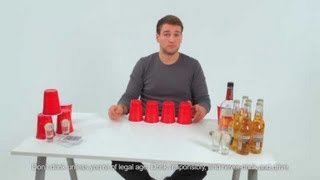 How to Play Flong Beer Pong Flip Cup  Drinking Games [upl. by Terle]