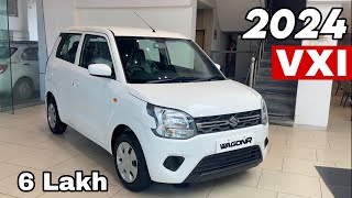 NEW WAGON R VXI 2024 MOST VALUE FOR MONEY ❤️ MARUTI SUZUKI WAGONR 2024 VXI 2nd BASE MODEL Review [upl. by Hardie227]