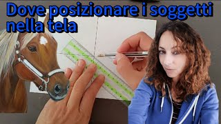 la composizione tecnica per posizionare i soggetti nella tela [upl. by Idolah920]