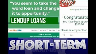 Short Term Loan Reviews Lendup Cashnetusa amp Speedy Cash Legit Extensions Real Review [upl. by Nytsyrk]