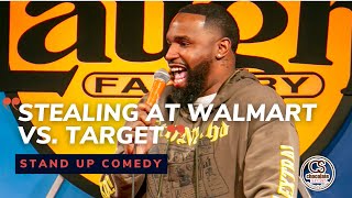 Stealing at Walmart vs Target  Comedian Detroit Reid  Chocolate Sundaes Standup Comedy [upl. by Charleton758]