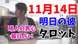 【11月14日の彼は！？】10分で見られる明日の彼タロット。毎日男心リーディング！ [upl. by Yecram968]